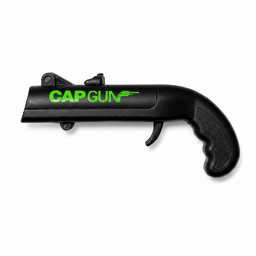 Black Cap Gun White BG