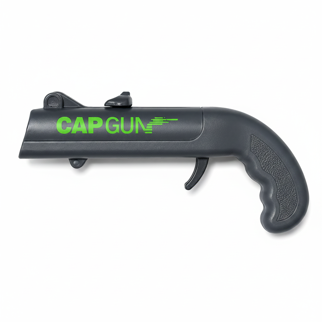 Dark Grey Cap Gun White BG