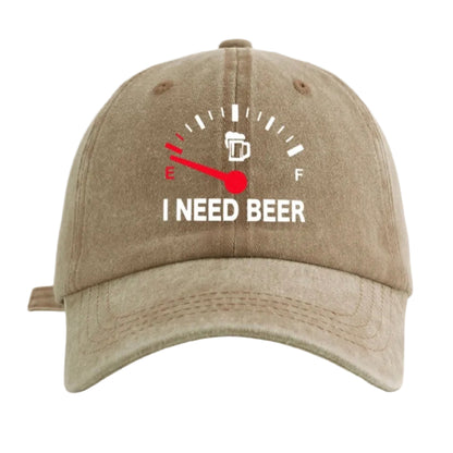 " I NEED BEER " Vintage Cap